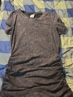 PINK Victoria's Secret Charcoal Wash Logo Tee